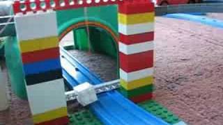 Thomas Train with a Lego NXT gate [upl. by Leventhal633]