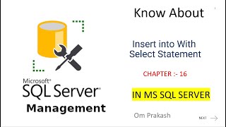 Insert into Select Statement in SQL Server [upl. by Eiddet]