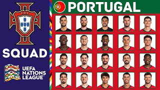 PORTUGAL Squad For UEFA Nations League 202425  Portugal  FootWorld [upl. by Nirrok]