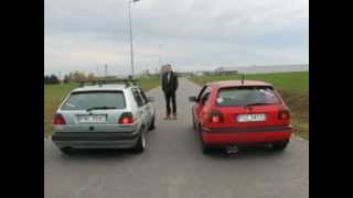 golf mk2 20 2e vs golf mk3 20 GTI [upl. by Berri487]