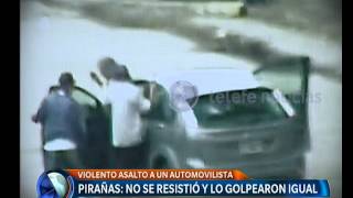 Video de un violento robo en Quilmes  Telefe Noticias [upl. by Mathi261]