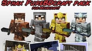 Minecraft 152Texture PackSphax PurebdCraft Tutorial ESPAÑOL [upl. by Schaffel59]