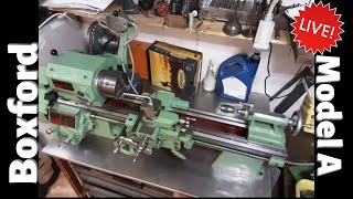 Boxford Model A Thread Cutting Bench Top Lathe [upl. by Arramahs]