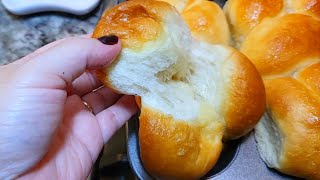 Easy NOKNEAD Soft Dinner Rolls  FLUFFY From Scratch Milk Rolls Recipe [upl. by Allissa]