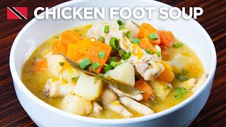 Chicken Foot Soup Recipe by Chef Jeremy Lovell 🇹🇹 Foodie Nation [upl. by Nosmas384]