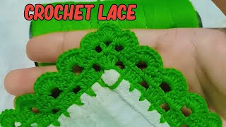 crochet lace design কুশিকাটার লেইস hafshacrochet [upl. by Rosen]