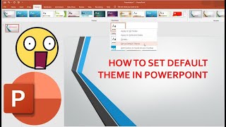 How To Set Default Theme In Microsoft Powerpoint  Powerpoint Tips amp Tricks [upl. by Lletnwahs]