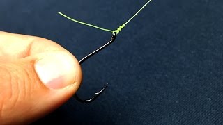 How to Tie On Fishing Hooks  Easiest Knot [upl. by Jennica]