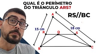 DIFÍCIL SABER COMO CALCULAR O PERÍMETRO DESSE TRIÂNGULOGEOMETRIA PLANATRIÂNGULOSEAMCNEEARAFA [upl. by Linn]