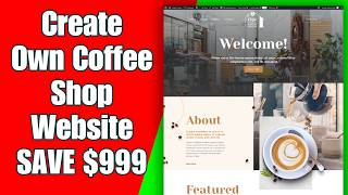 How to Make Coffee Shop Website in 10 Mins NOCODE  Simple amp Fast [upl. by Enylorac]