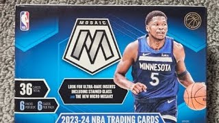 Second 202324 Panini Mosaic Basketball 36Card Blaster Rip Of The Day  Wemby Parallel amp AS299 [upl. by Laurel]