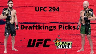 UFC 294 Draftkings Picks [upl. by Ledniahs]