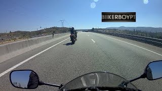 GSXR K5 750 top speed with CBR 929 RR FIREBLADE [upl. by Iveksarap521]