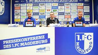 Pressekonferenz vor dem Spiel 1 FC Magdeburg gegen SV Meppen [upl. by Silohcin622]