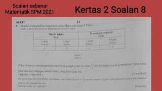 MK2 S8 SPM 2021 Matematik kertas 2 soalan 8  Kebarangkalian mudah [upl. by Waers513]