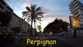 Perpignan 4K Driving French region [upl. by Ettenuahs]