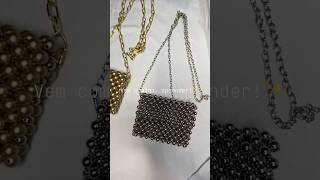 Como fazer bolsa de miçanga diy handmade facavcmesmo shorts jewelry short [upl. by Yvon]