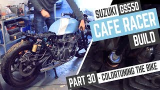 Cafe Racer Build 30 Suzuki GS550 Colortuning the engine [upl. by Caty131]