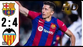 Barcelona vs Valencia 42 All Goals amp Highlights  2024 [upl. by Franchot]