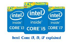 Whats the difference between an Intel Core i3 i5 and i7 [upl. by Gareri]