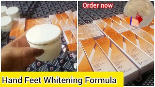 Hand amp Feet urgent Whitening Formula Cream  Remove Dark Spots Pigmentation  Whitening Cream [upl. by Garmaise]