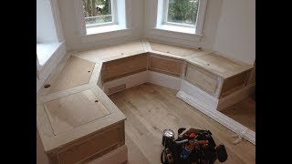 Make A Kitchen Banquette Bench W Storage [upl. by Dorreg]