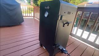 Smoking Ribs in my CharBroil Smoker [upl. by Anauqal]