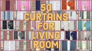 50 curtains for living room  curtain design for home interior  home decorating ideas [upl. by Noseimaj430]