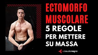 Ectomorfo Muscolare 5 regole fondamentali per mettere su massa muscolare [upl. by Albie264]