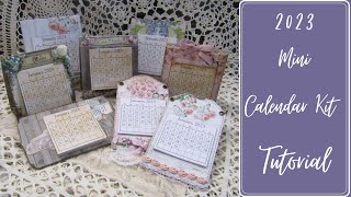 2023 Mini Calendar Kit Tutorial [upl. by Htir341]