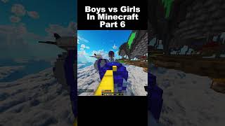 Boys vs Girls Gameplay In Minecraft Part 6 minecraft minecraftjokeshindi funny [upl. by Etnahsal]