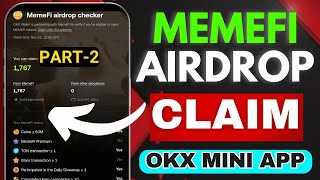 🚨 MEMEFI AIRDROP HOW TO CONNECT WITH OKX MINI APP WALLET 💥 [upl. by Jacinda]