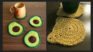 crochet cup coaster patterns  crochet coaster set [upl. by Munniks]