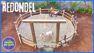 TOUR PELA FAZENDA CONSTRUÍMOS UM REDONDEL PARA OS CAVALOS [upl. by Enelhtac]