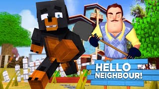 Minecraft HELLO NEIGHBOUR CHALLENGE  WHO CAN ESCAPE THE NEIGHBORS HOUSE AT 3AM  Donut the Dog [upl. by Pontus]