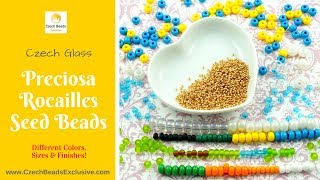 SEED Rocailles Preciosa Czech Glass Beads  New Arrivals [upl. by Aikehs]