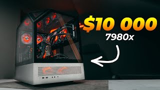 I Built the Ultimate ALL AMD HEDT PC build in 2023  Threadripper 7980x  RX7900XTX  ARC A380 [upl. by Nodnalb]