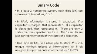 Octave Tutorial 33  Data Storage Part 2 Binary Code [upl. by Brenza]