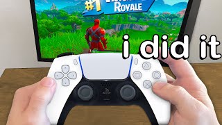 I used ALL PLAYSTATION Controllers and WON in Fortnite [upl. by Odanref]