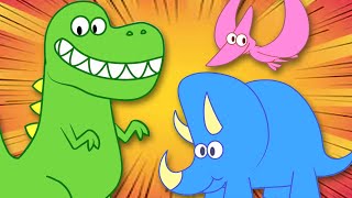 Kinderleider  das Dinosaurier Lied  The Dinosaur Song  HooplaKidz Deutsch [upl. by Tharp588]