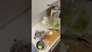 Hellim Salata 🥗 vlog vlogs vlogger minivlog vlogging dinner reklam değil dailyvlog [upl. by Fitz883]