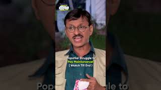 Popatlal struggle to pay maintenancecomedy tmkoc funny relatable shorts funnycomedy [upl. by Assirek194]