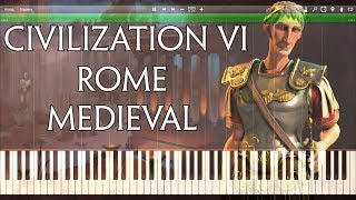 Sid Meiers Civilization 6  Rome Medieval Synthesia Cover  Magna Mater [upl. by Hallutama]