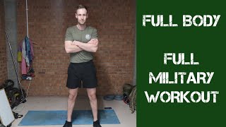 Military Full Body Home Workout  British Army Fitness [upl. by Nellahs]