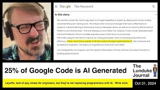 25 of Google Code is AI Generated [upl. by Eromle]