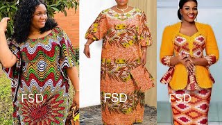 African Clothes Styles  Latest African Wax Print Dress for Beautiful Ladies  Asoebi Ankara Styles [upl. by Kinghorn]