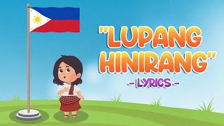 Lupang Hinirang Lyrics  The Philippine National Anthem [upl. by Ainsworth]