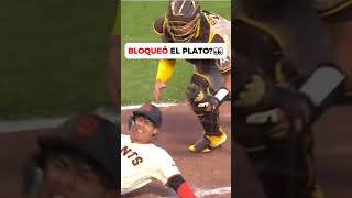 MARCARON BLOQUEO EN HOME PLATE🤬 mlbb beisbol [upl. by Patman]