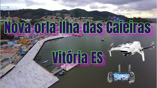 Nova orla Ilha das Caieiras VitóriaES [upl. by Eislrahc]