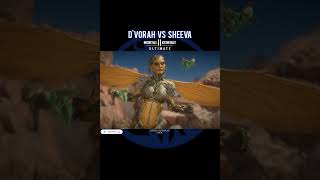 MORTAL KOMBAT 11 DVORAH VS SHEEVA  4K UHD  MK11 Shorts mortalkombat [upl. by Lorne414]